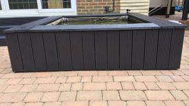 Decking area that has been painted